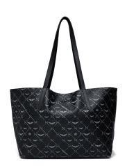 【関税込み】Z Monogram Tote - Zadig & Voltaire - Synthetic - Elegant Black Z Shopper Monogram Bag | Zadig&Voltaire