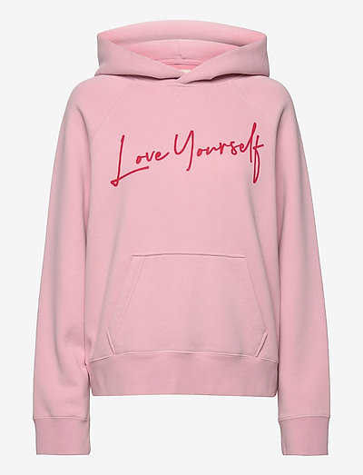 GEORGY PHOTOPRINT LOVE YOURSEL - sweatshirts & hoodies - pink
