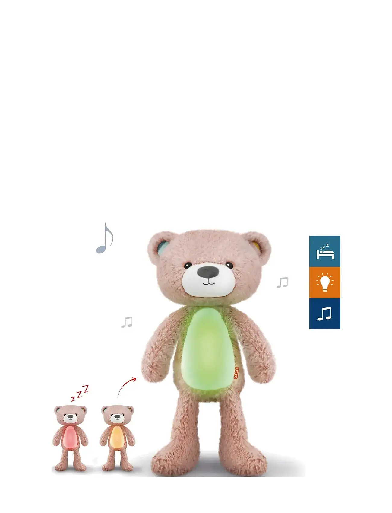 ZAZU Brody The Bear Sleeptrainer, One Size, Multi/patterned, Belysning > Natlamper, Børn
