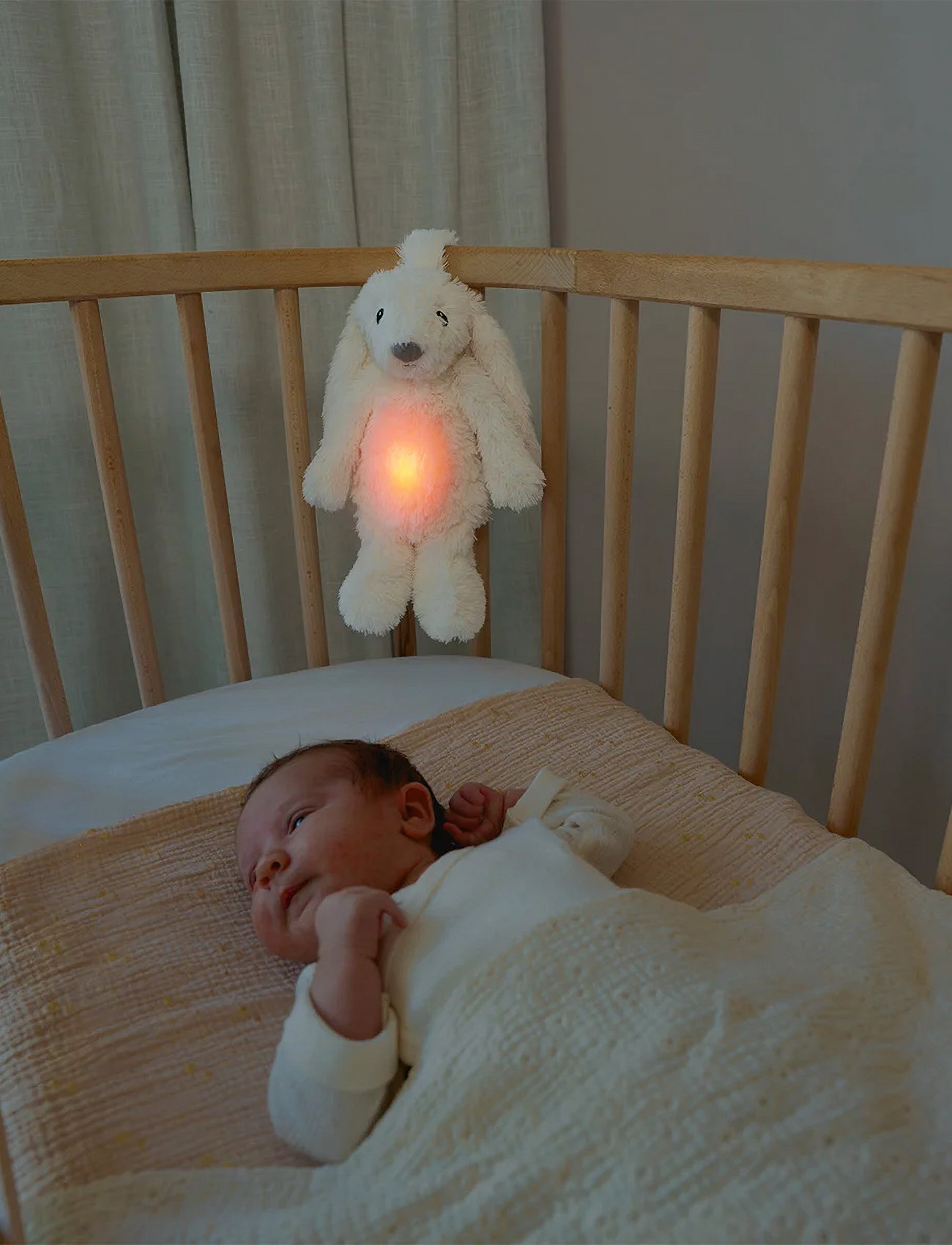 ZAZU Ro The Rabbit, One Size, White, Belysning > Natlamper, Børn