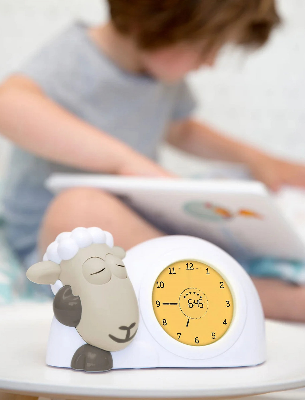 ZAZU Sam The Sheep Sleeptrainer, One Size, Grey, Belysning > Natlamper, Børn