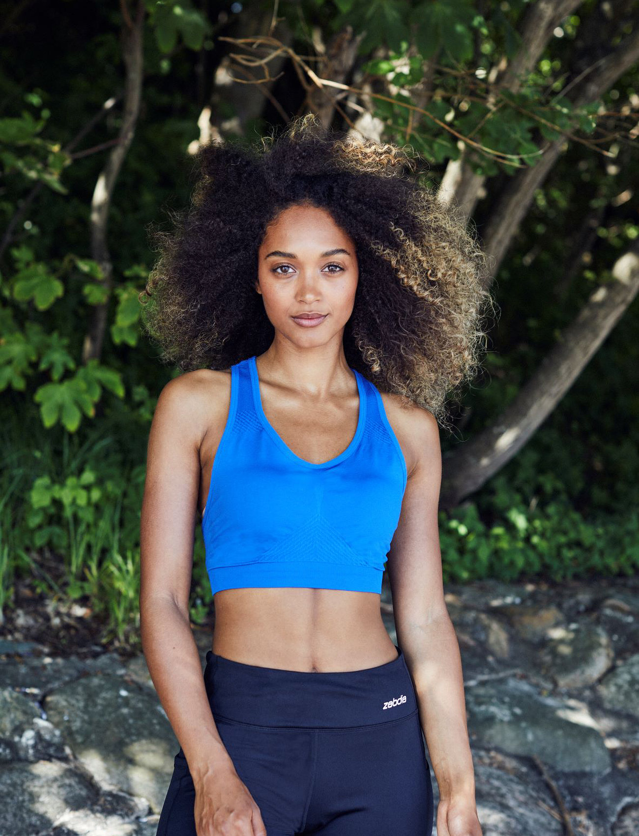 ZEBDIA Seamless Bra, M-L, Blue, Bh'Er Og Toppe > Sports-Bh'Er - Alle, Dame