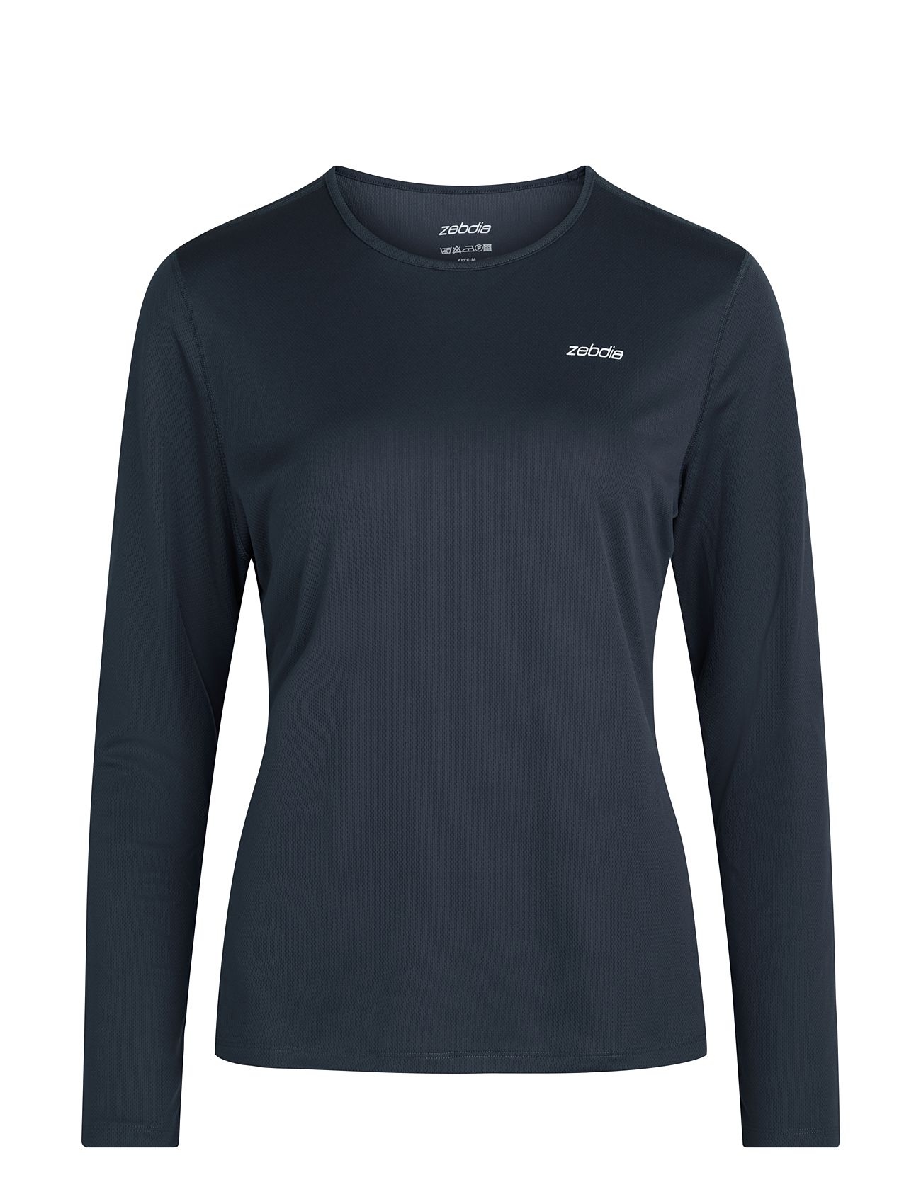 Women Longsleeved Sports Tee Sport T-shirts & Tops Long-sleeved Navy ZEBDIA