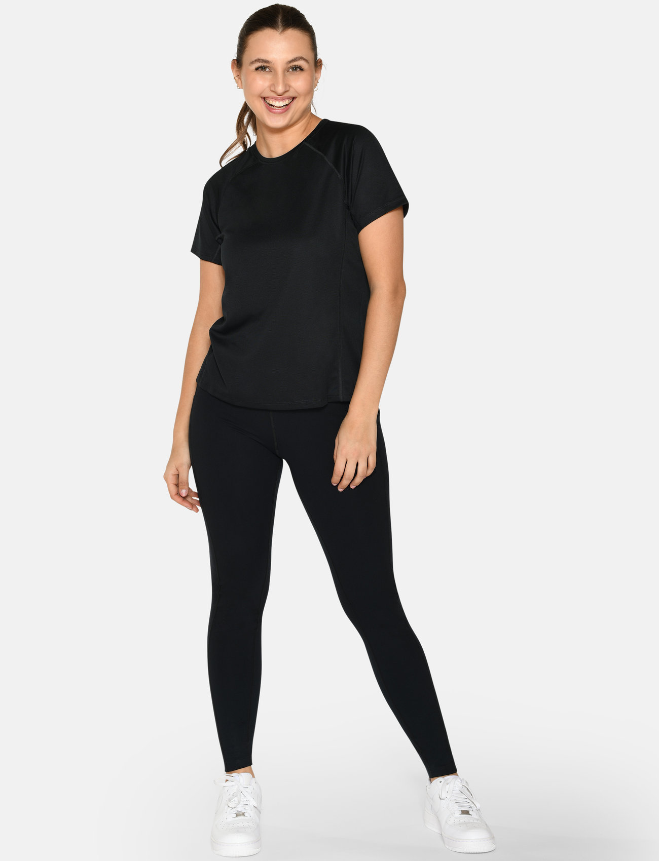 ZEBDIA Women Sports T-Shirt, XL, Black, T-Shirts & Toppe > Kortærmede, Dame