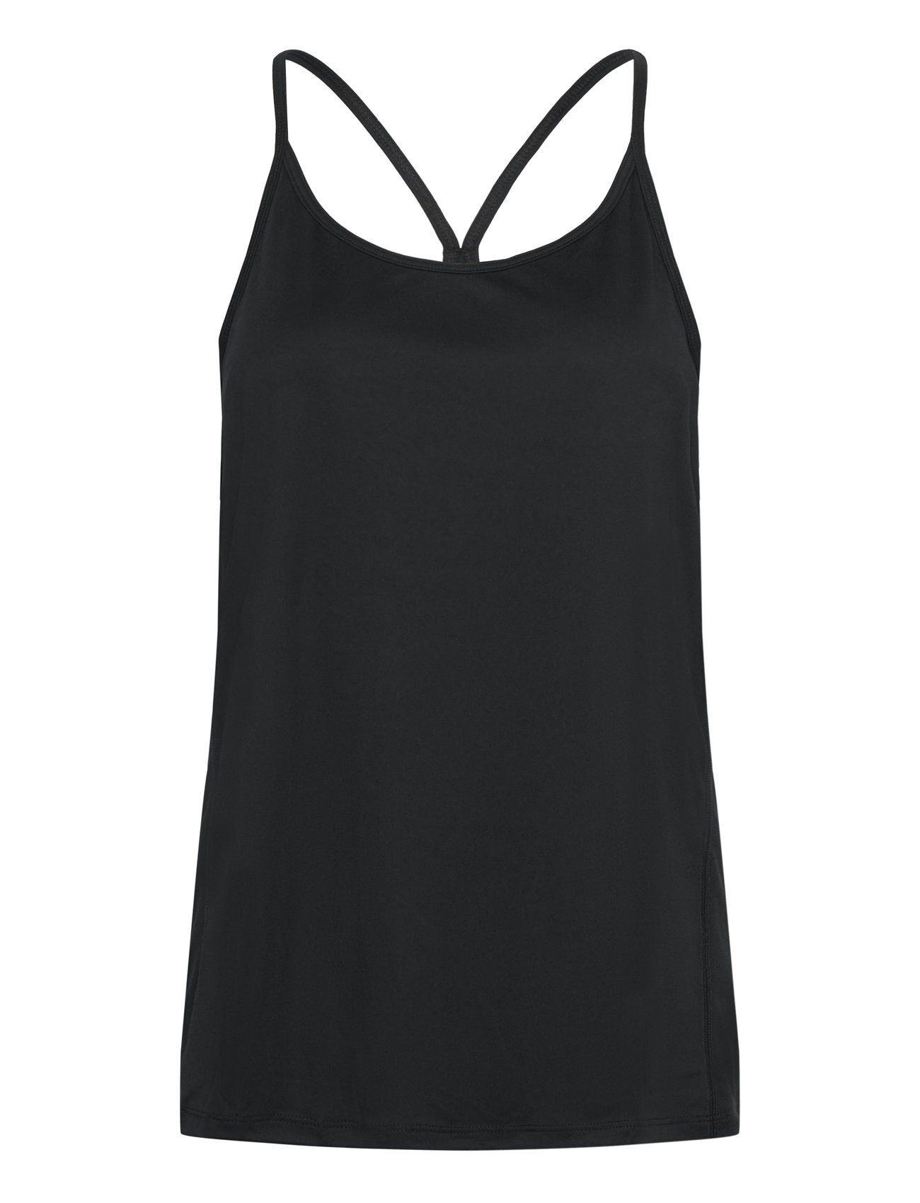 Women Sports Strap Top Black ZEBDIA