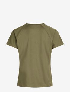 Women Sports T-Shirt with Chest Print - t-shirts - army