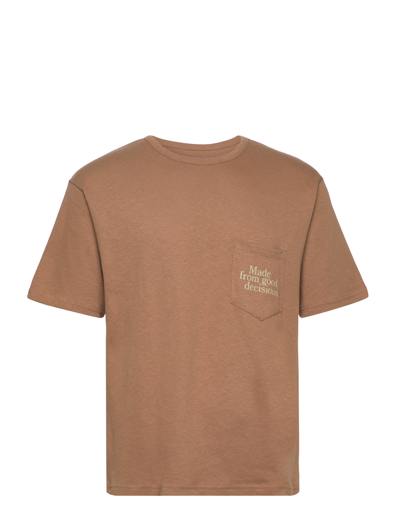Mfgd Pocket Tee Brown Zen Running Club