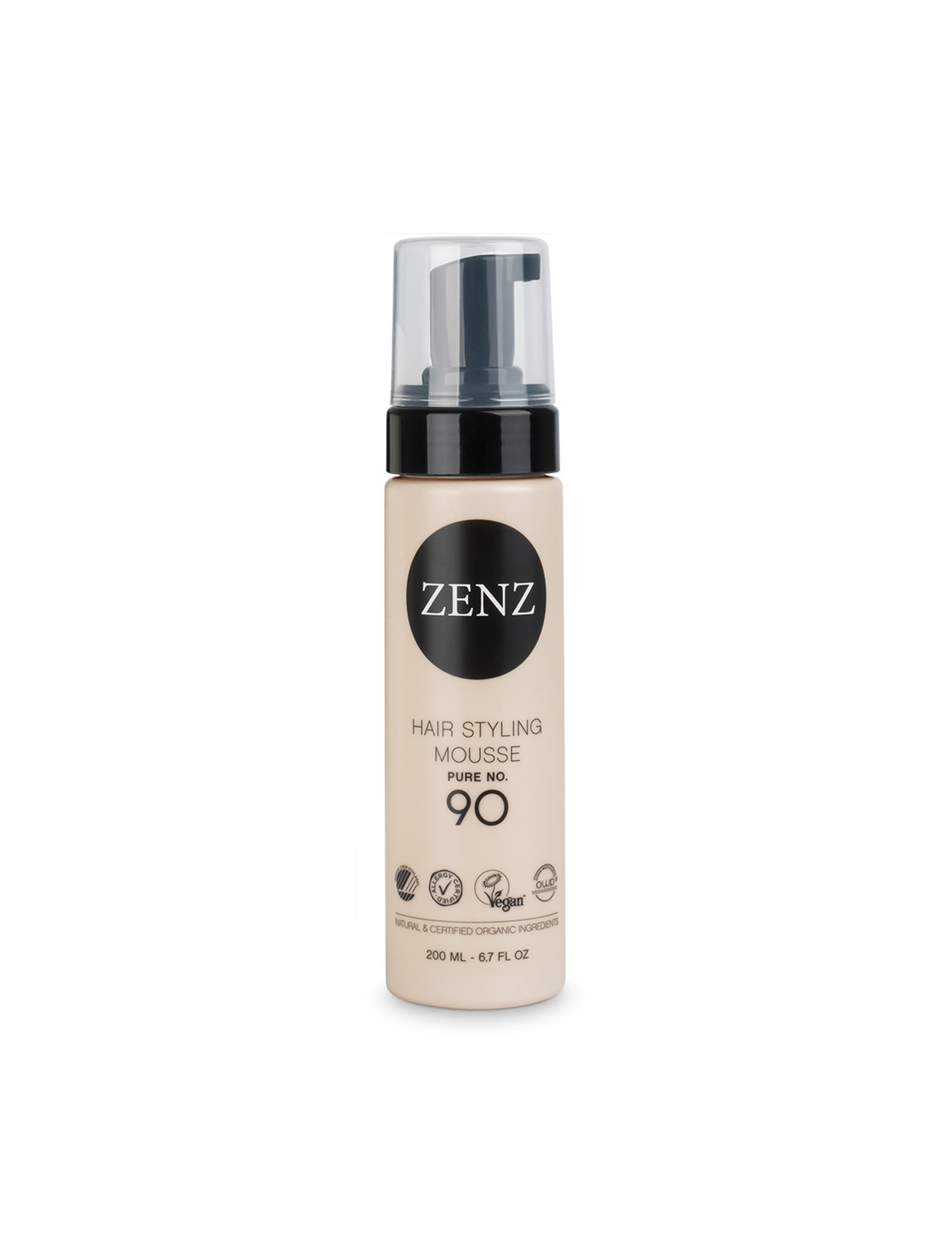 Styling 90 Volume Mousse Pure 200 Ml Beauty Women Hair Styling Hair Mousse-foam Nude ZENZ