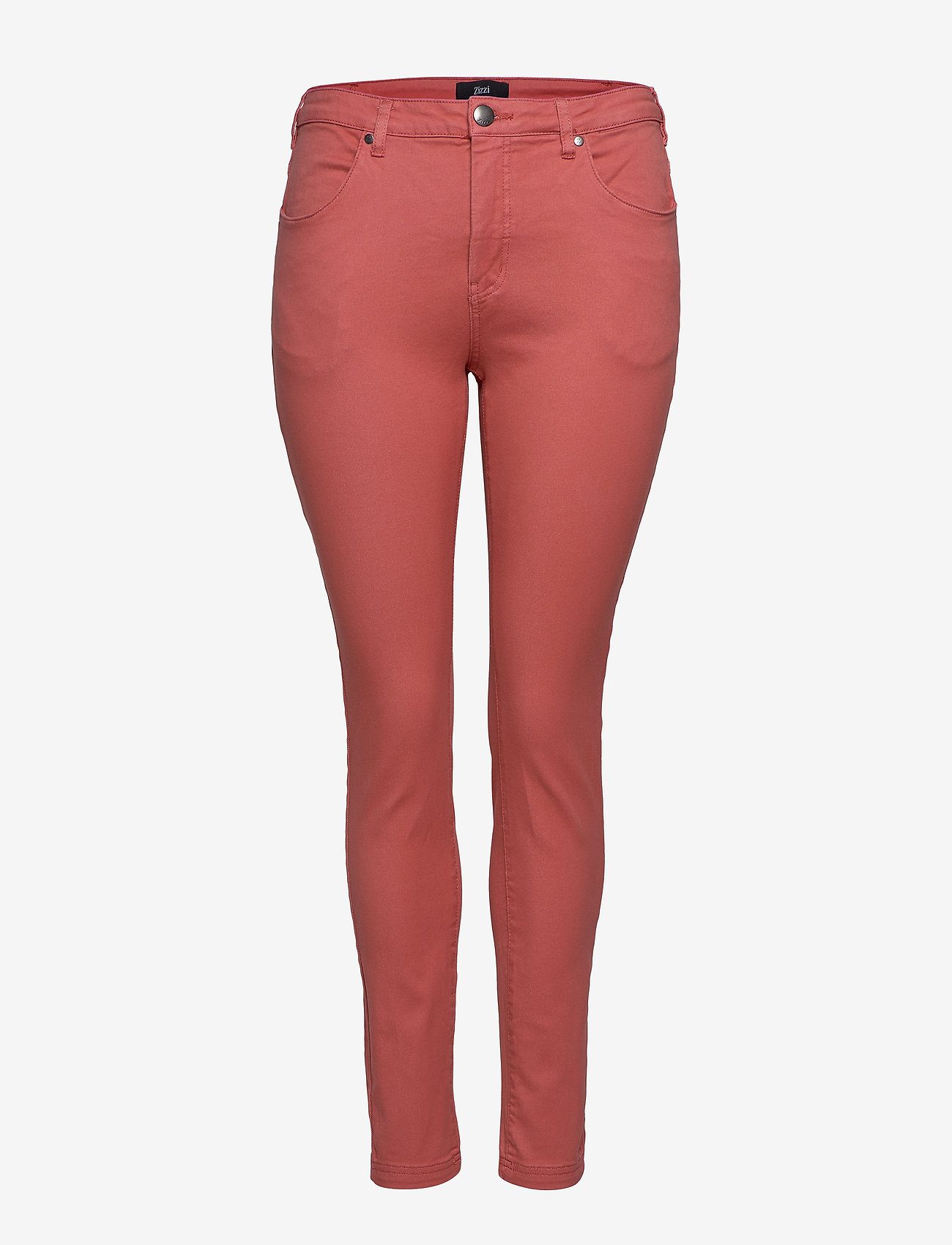 red plus size jeans