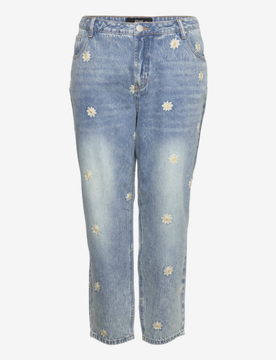 JDAISY, MILLE JEANS - straight jeans - light blue w. flower