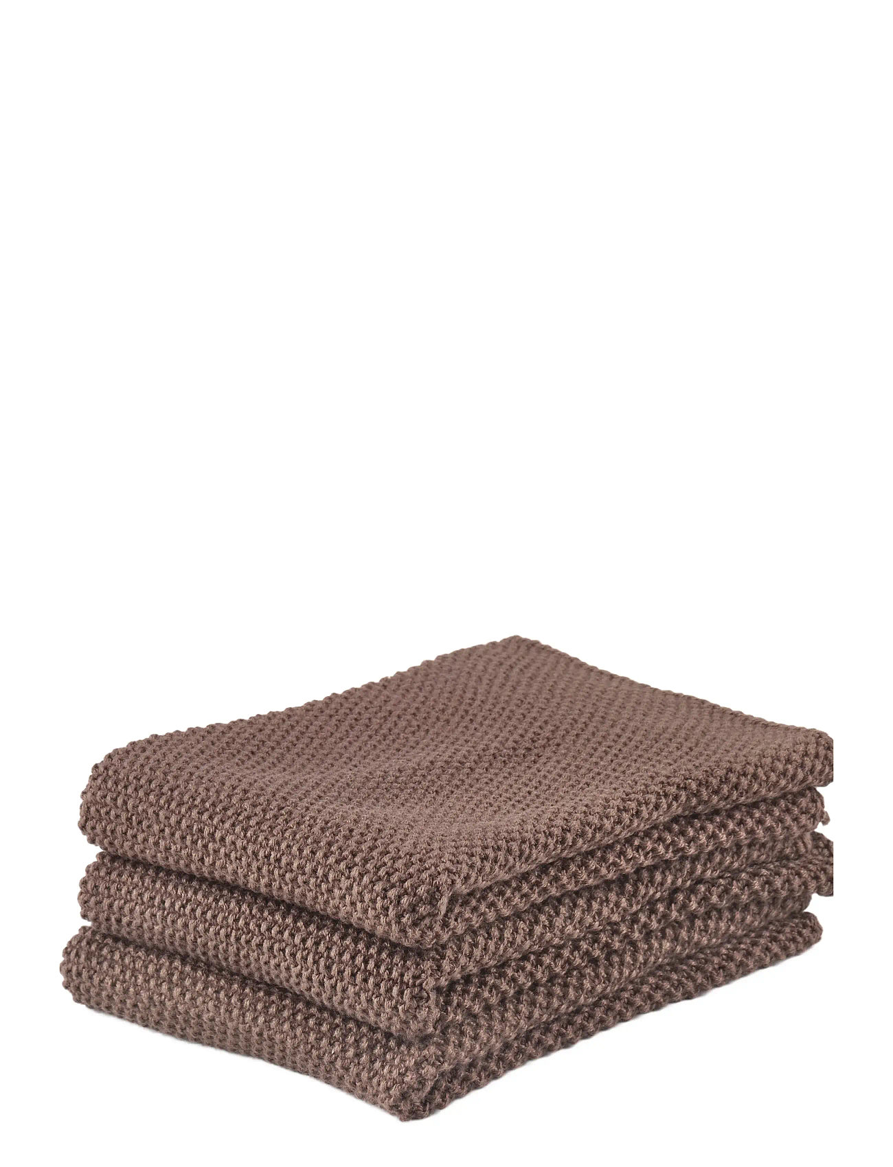 Zone Denmark Karklud 3 Stk. Brown, 27X27X0.3 cm x 27, Brown, Dishes > Dish Cloths, Unisex