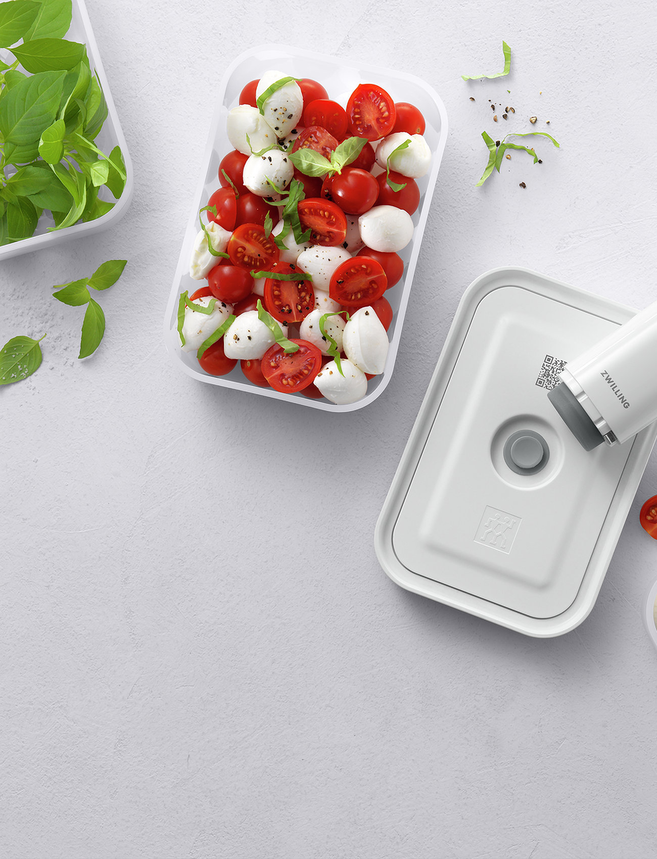 Zwilling Fresh & Save, Vakuum Bokssæt S/M/L St-Gr Plastik, 23.2X14.4X12.8 cm, Nude, Køkkenopbevaring > Kasser Og Beholdere, Unisex