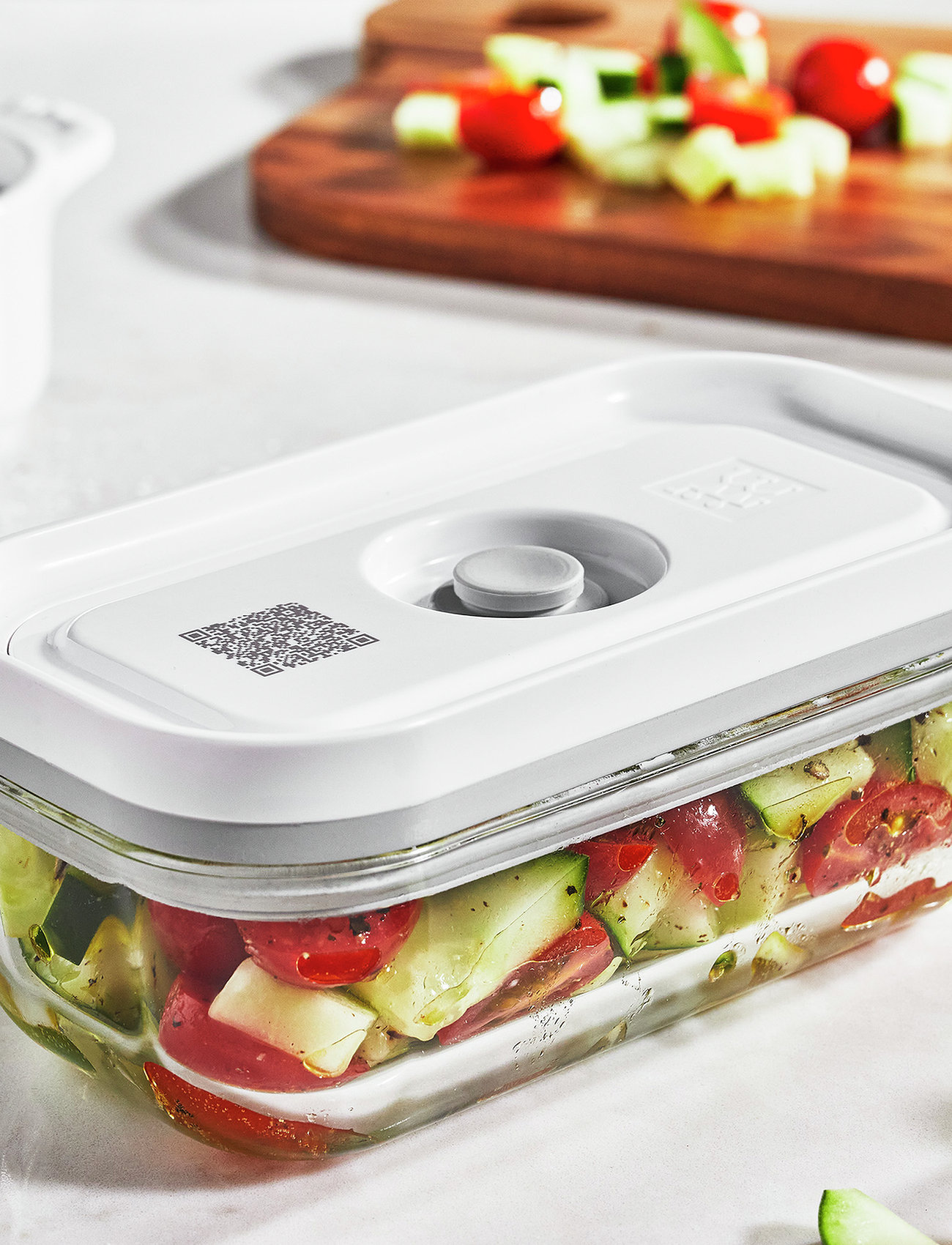 Zwilling Fresh & Save, Vakuumbeholder S Grå Rekt Glas, One Size x 15.5, Nude, Køkkenopbevaring > Kasser Og Beholdere, Unisex