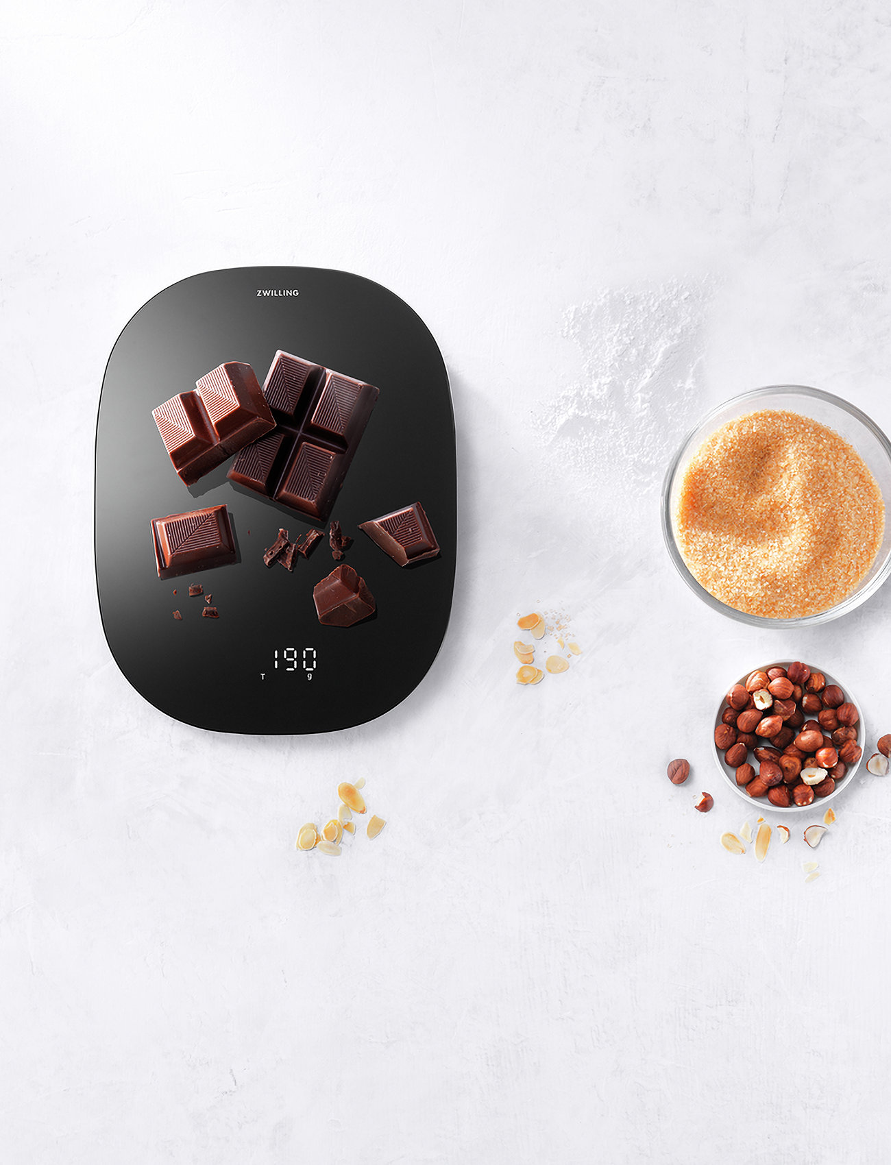 Zwilling Enfinigy, Digital Køkkenvægt Sort, MAX 10KG, Grey, Køkkenudstyr > Køkkenvægte, Unisex