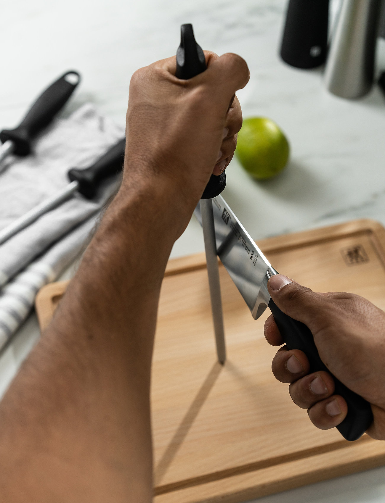 Zwilling Sharpening Steel, L:26 cm, Silver, Knive & Tilbehør > Knivslibere & Slibestål, Unisex