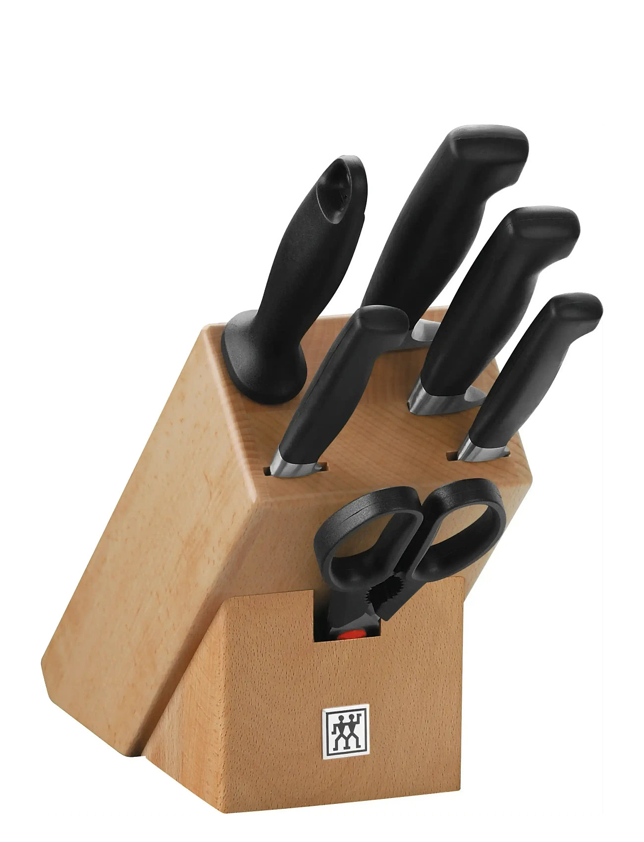 Zwilling Knivset Four Star 7-Delar, One Size, Black, Knive Og Tilbehør > Knivsæt, Unisex