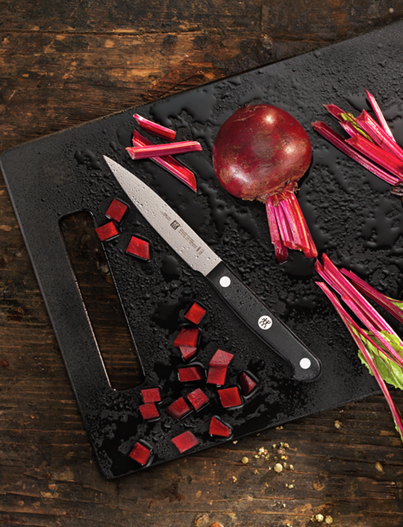Zwilling Paring Knife, L:10 cm, Black, Knive Og Tilbehør > Skrælleknive, Unisex