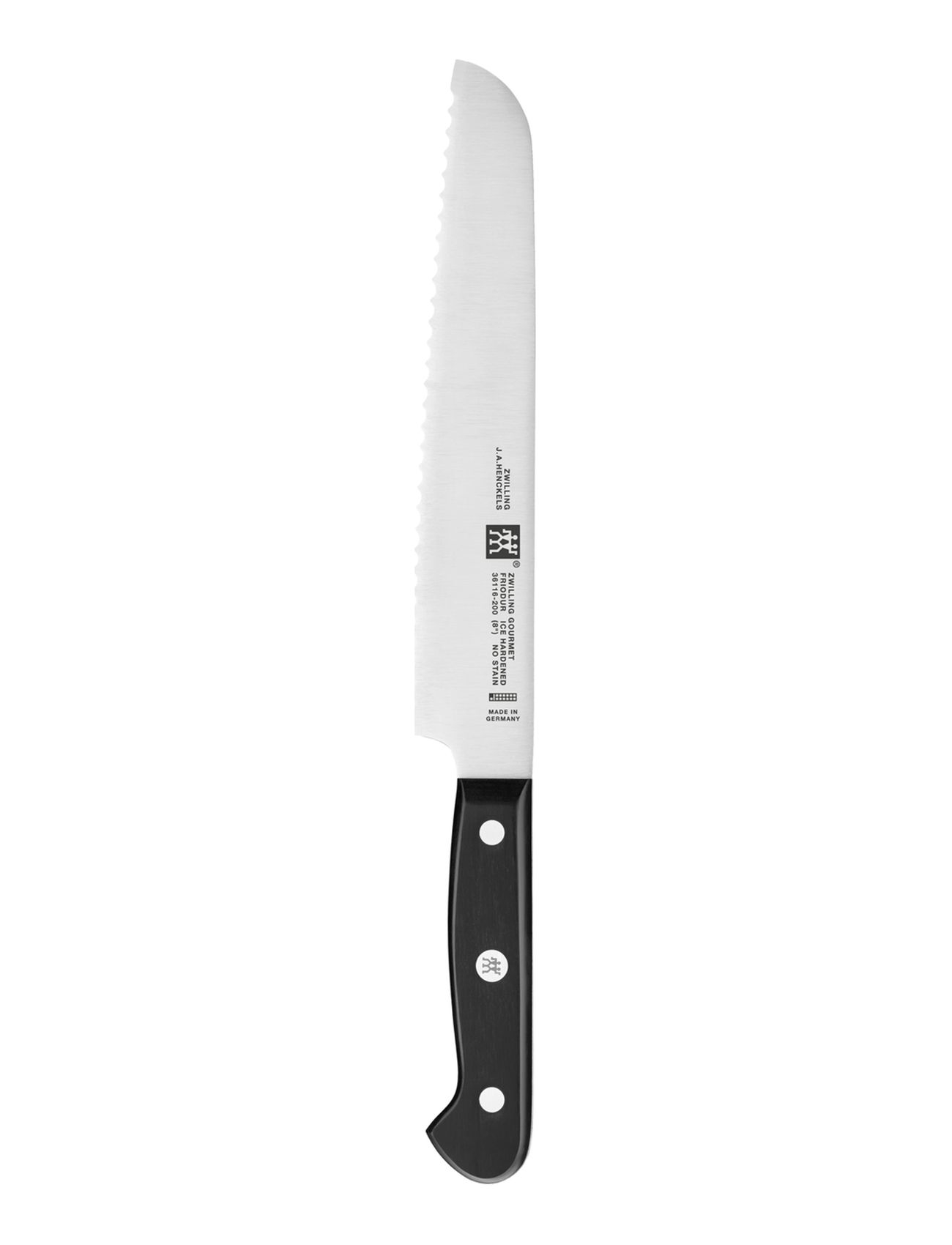Zwilling Bread Knife, L:20 cm, Black, Knive Og Tilbehør > Brødknive, Unisex