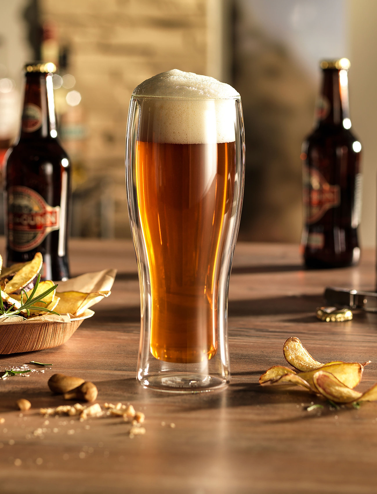 Zwilling Beer Glass Set, 41.4 CL, Nude, Glas > Ølglas, Unisex