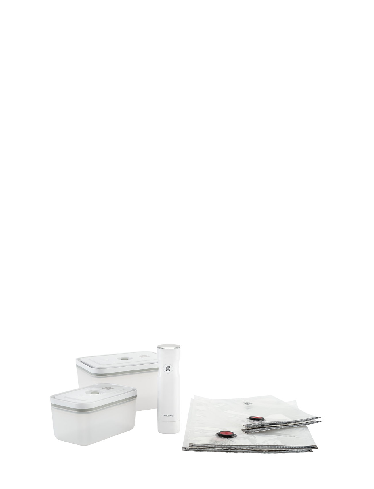 Fresh & Save, V.startpakke Plastik_M/L Hvid Home Kitchen Kitchen Storage Boxes & Containers White Zwilling