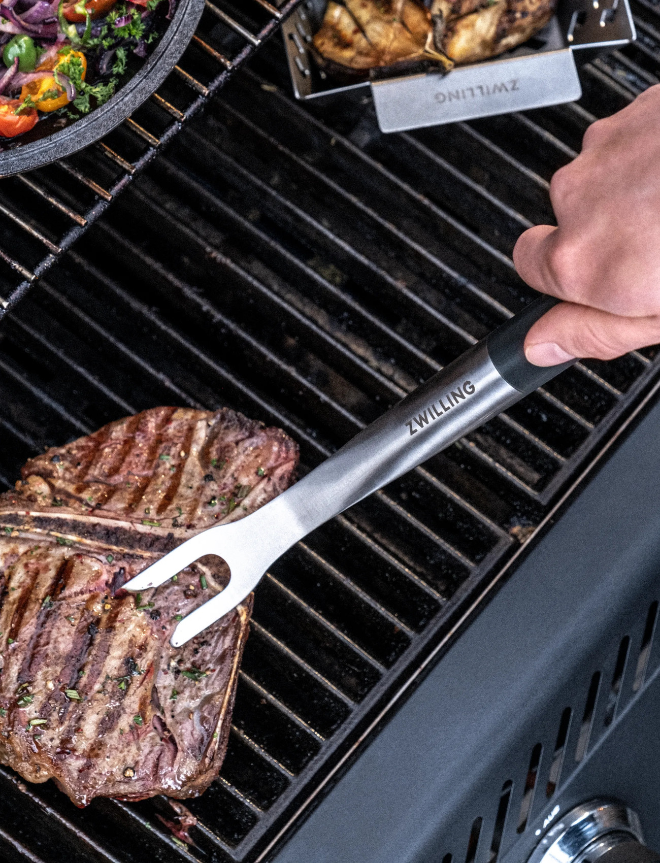 Zwilling Bbq+ Grillgaffel 41 cm, One Size, Black, Køkkenredskaber > Grillredskaber, Unisex