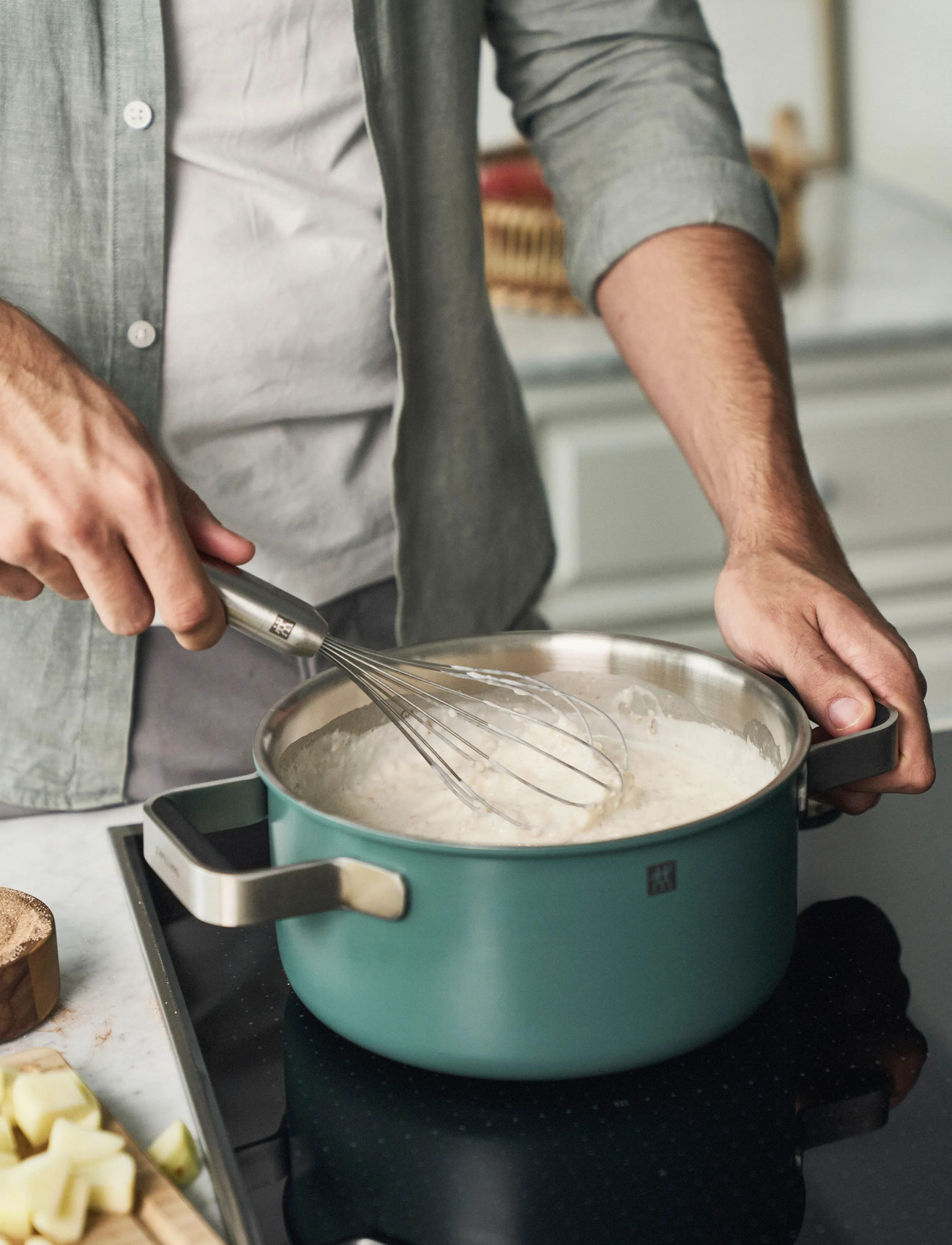 Zwilling Grytset Pure 3 Delar + 2 Lock, Grön, One Size, Green, Gryder & Pander > Grydesæt, Unisex