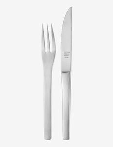 Steak cutlery set - pihviveitset - silver