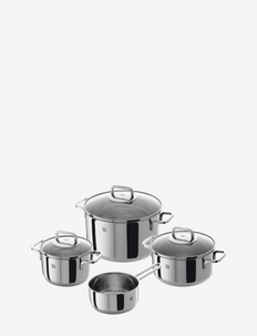 Pot set, 4-pcs - steelpan setten - silver