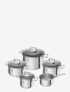 Pot set, 5-pcs - saucepan sets - silver